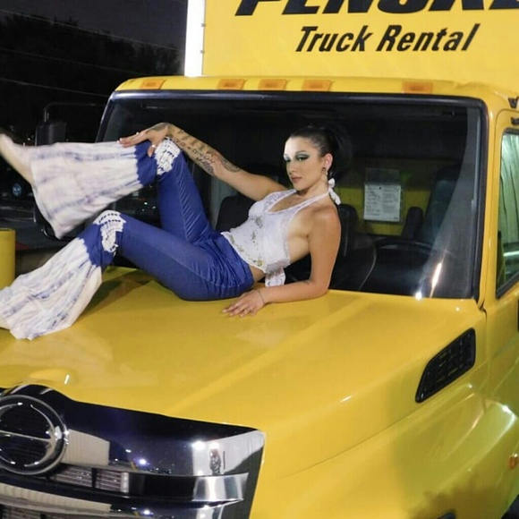 Last Two🔦Tie Dye Bell Bottom Leggings - Picture 2 of 8